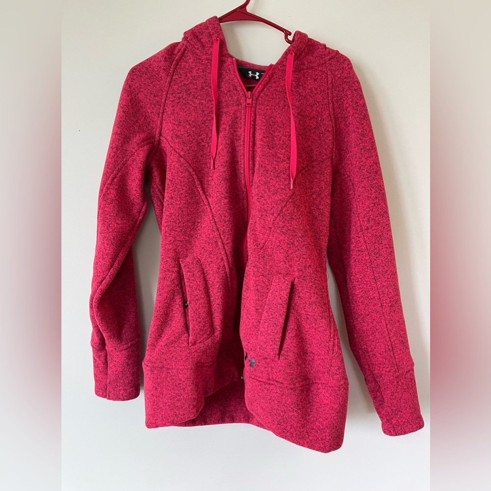 Under Armour, size Medium, full zip. Heavier!